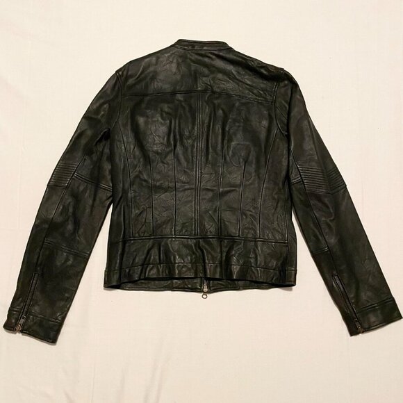 Moda International Womens Leather Jacket Size Medium - Picture 11 of 16
